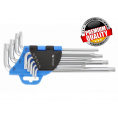 Маленькое фото товара - Набор Г-образных длинных ключей TORX  CrV,, 9 шт. HT1W809. Вариант №1