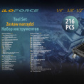 Маленькое фото товара - Набор инструментов 216 пр. IF-38841. Вариант №6