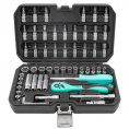 Маленькое фото товара - Набор инструментов PROFI 56пр. 1/4"(6гр)(4-14мм,Е4-Е10) MF-2571-5. Вариант №2