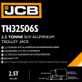 Маленькое фото товара - JCB Гидравлический домкрат 2.5Т на резиновых колесах JCB-TH32506S. Вариант №5