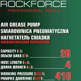 Маленькое фото товара - ROCKFORCE Нагнетатель смазки пневматический перекатной, 20л RF-TRH20 MST. Вариант №8