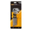 Маленькое фото товара - Набор ключей TORX Г-образных длинных 9пр. JCB-5098TL. Вариант №1