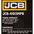 Маленькое фото товара - JCB Набор головок-бит TORX ударных 10пр. 1/2" JCB-41013MPB. Вариант №5