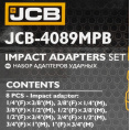 Маленькое фото товара - Набор адаптеров ударных 8пр. JCB-4089MPB. Вариант №5