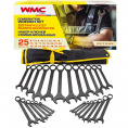 Маленькое фото товара - WMC TOOLS Набор ключей комбинированных 25пр. WMC-5261P Black. Вариант №2