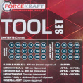 Маленькое фото товара - FORCEKRAFT Набор инструментов 40пр. 1/2" 6pt FK-6401-5MPB. Вариант №5