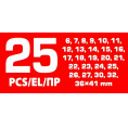 Маленькое фото товара - Набор ключей комбинированный 25пр. MT-5261P36-41 Black. Вариант №6