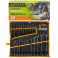 Маленькое фото товара - ISMA Набор ключей комбинированных 25пр. ISMA-5261PD BLACK. Вариант №1