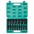 Маленькое фото товара - Набор головок ударных глубоких 16пр. 1/2" 6pt FORSandTUNE-4167-5MPB. Вариант №3