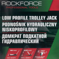 Маленькое фото товара - ROCKFORCE Домкрат подкатной гидравлический 5т (h min 96мм, h max 595мм),вес 49,50 RF-T815011L. Вариант №7