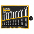 Маленькое фото товара - JCB Ключи рожково-шарнирные, набор 10пр. (8, 10, 12-19мм) JCB-5010R. Вариант №2