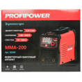 Маленькое фото товара - PROFIPOWER Сварочный инвертор с большом цифровом дисплеем MMA-200 IGBT (140-240В, 200A) E0300. Вариант №4