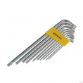 Маленькое фото товара - Набор ключей TORX ER-15101XLT: Г-образных экстра длинных T9-T50 10пр.. Вариант №2