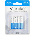Маленькое фото товара - VONIKO Элемент питания AAA: LR3-BC4 ALKALINE ULTRA 1,5V. Вариант №1