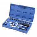 Набор инструментов 17пр., 1/4",6гр. (4-13мм) KT-17