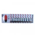 Набор головок 11пр. 1/4" 6 гр.(4,5,5.5,6-13мм) на планке RF-2111-5