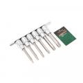 Набор головок-бит Torx 6-лучевых, 6 пр.(Т30,Т40,Т45,Т50,Т55,Т60; L-100мм), на планке RF-40913L