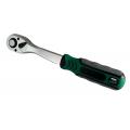 Трещотка 1/4" 72 зуба L-150мм, изогнутая пласт. ручка LION TOOLS LT-1472PROF