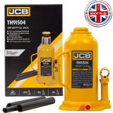 Домкрат бутылочный 15т с клапаном JCB-TH91504