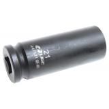 Головка торцевая 21мм 1/2" 6-гранная ударная глубокая L-78мм LG-447121 LIGE