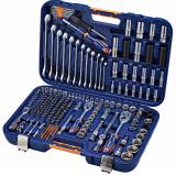 Набор инструмента 1/2"&1/4"&3/8" 6-гранный 218пр., в кейсе LG-S1218 LIGE