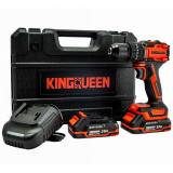 Шуруповерт KINGQUEEN 21В, 80 Нм, бесщеточный, ударный, патрон 13мм, KQ-G21-80D (БЕЗ НДС)