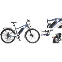 Фото товара - ЭлектровелосипедStroller-E(28 км\ч;до 50км на заряде,36V\250W;10,4Ah36V,AL6061;RSTneon;Тектро;8 скор,Shimano Altus;Обод26”х25мм;покр26”х1.95”;до175см) FEB25026005(460)