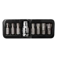 Фото товара - Набор бит RIBE c битодержателем,8пр. 1/2"(L:30;M5,М6,М7,М8,М10,М12,M14) в ложементе RF-4089