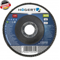 Фото товара - HOEGERT Круг  шлифовальный лепестковый 125x22,4 G40 HT8D051