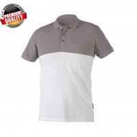 Фото товара - URFT Футболка Polo хлопок белая - асфальтовая 2XL HT5K422-2XL