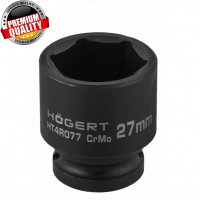 Фото товара - Головка торцевая ударная шестигранная 1/2", 27 мм, DIN 3121, CrMo HT4R077