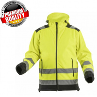 Фото товара - ARGEN Куртка сигнальная SOFTSHELL с капюшоном желтая L (52) HT5K257-L
