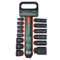 Фото товара - Набор головок ударных комбинированный 14пр.,1/2"(короткие:10,12-15,27,30,32мм;глубокие:17,19,21,22,24,36мм),на пластиковом держателе RF-4149MPB