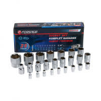 Фото товара - Головки 1/4", 1/2", набор 25пр. (6гр.) F-50121G