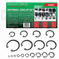 Фото товара - ROCKFORCE Стопорные кольца внутренние, набор 300пр. RF-06881