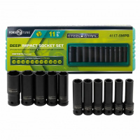 Фото товара - Головки глубокие, набор 11пр., 1/2" (6гр.) FORSandTUNE-4117-5MPB