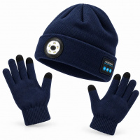 Фото товара - ROCKFORCE Шапка 20х22см (цвет: темно-синий)+перчатки RF-222 Dark Blue