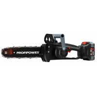 Фото товара - Аккумуляторная бесщеточная цепная пила PROFIPOWER MKDUC-18V (18В,Li-ion-1шт, 4.0Ач, шина 12", 0-4500об/мин, цепь, 45звеньев, З/У, в коробке) E0114