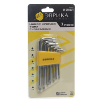 Фото товара - Набор ключей TORX ER-25107T: Г-образных T10-T40 7пр.