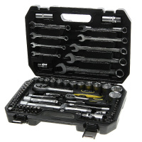 Фото товара - Набор инструмента ER-80082 1/4"&1/2"DR 6-гранный 82 предмета
