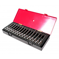 Фото товара - Набор головок с насадкой TORX, HEX, SPLINE 1/2" (в кейсе) 15шт JTC /1 JTC-K4152