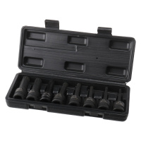 Фото товара - LIGE Набор головок-бит SPLINE ударных 1/2", 8пр.(M5,M6,M8,M10,M12,M14,M16,M18) ,в кейсеLG-S44508