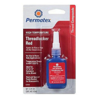 Фото товара - PERMATEX Фиксатор резьбы сверхсильной фиксации красный (9,5-25мм, от -54С до +150С) 10мл