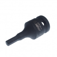 Фото товара - Головка торцевая ударная HEX 1/2" H-6, диаметр 25, длина 60мм JTC, JTC-446106