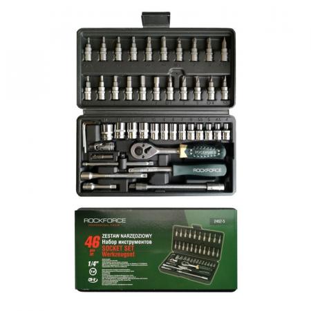 Набор инструментов 46пр. 1/4" (6-гран.)(4-14мм) RF-2462-5 - 1