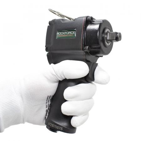 Пневмогайковерт ударный ''Compact''с реверсом и регулировкой усилия 1/2''(600Hм, 8500 об/мин,6.3bar,113 л/мин,1.45кг) RF-82542 - 1