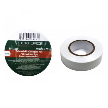 Лента изоляционная ПВХ 19мм x 20м (белая) RF-130W - 1