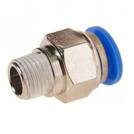 Фитинг для пластиковых трубок 8мм с наружной резьбой 1/4" RF-SPC08-02 - 1