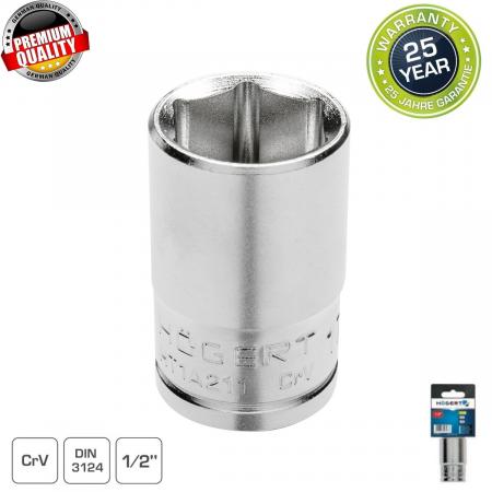 Торцевая головка шестигранная 1/2", 13 мм, сталь CrV, DIN 3124ЃЃ HT1A213 - 1