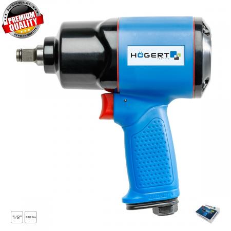 Гайковерт пневматический ударный 1/2", 610 Нм HT4R622 - 1